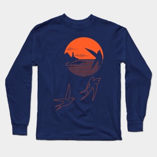 Swallow And The Sea Long Sleeve T-Shirt